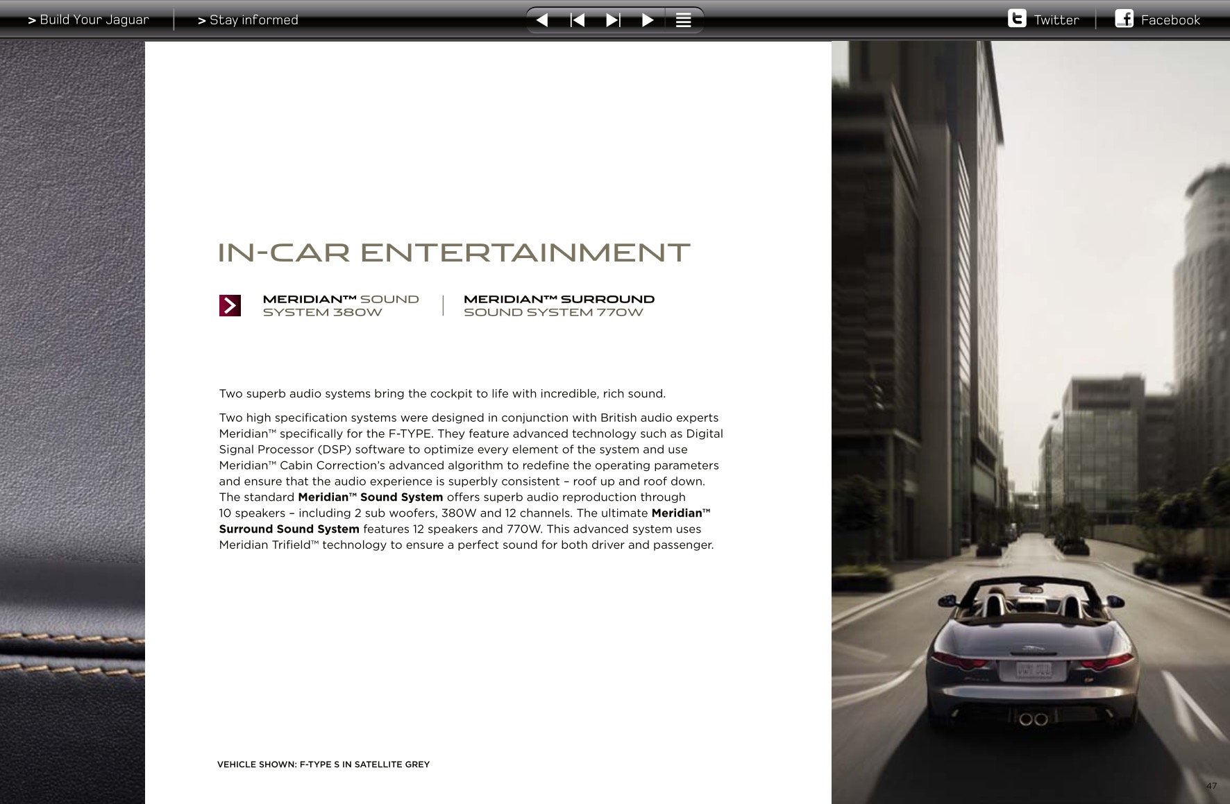 2014 Jaguar F-Type Brochure Page 1